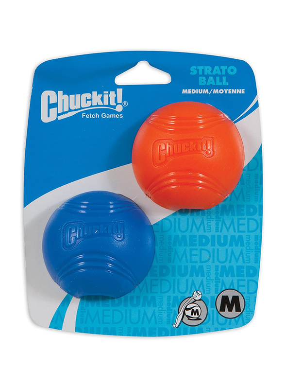 Petmate Chuckit! Strato Ball, 2 Pieces, Medium, Multicolour