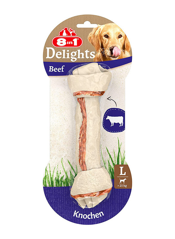 

8 in 1 Delights Tasty Beef Treats for Dog, Large, 85g