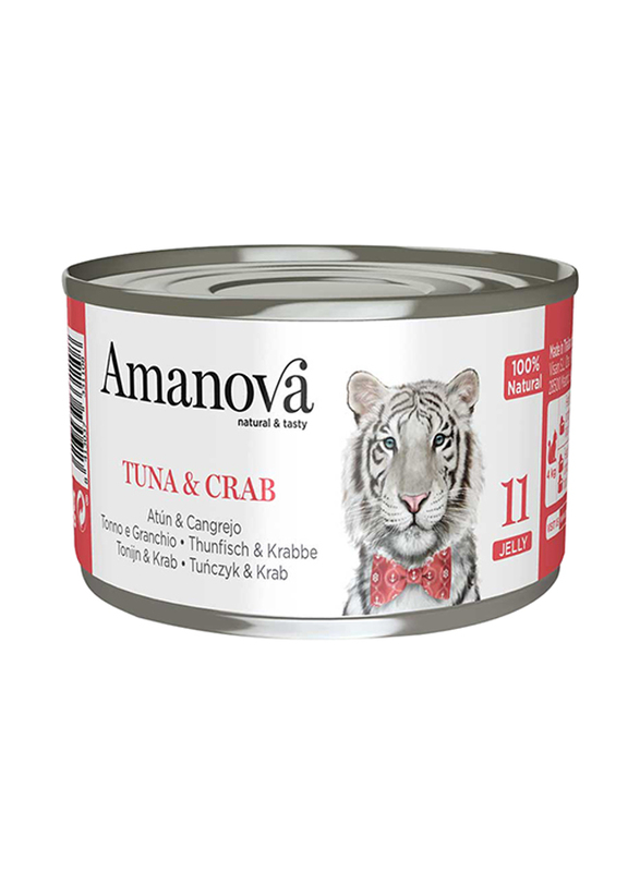 Amanova Canned Cat Tuna & Crab Jelly, 70g
