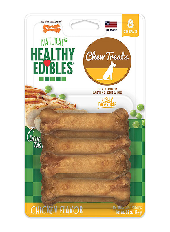 

Nylabone Chicken Flavor Chew Treats Dog Dry Food, 176g