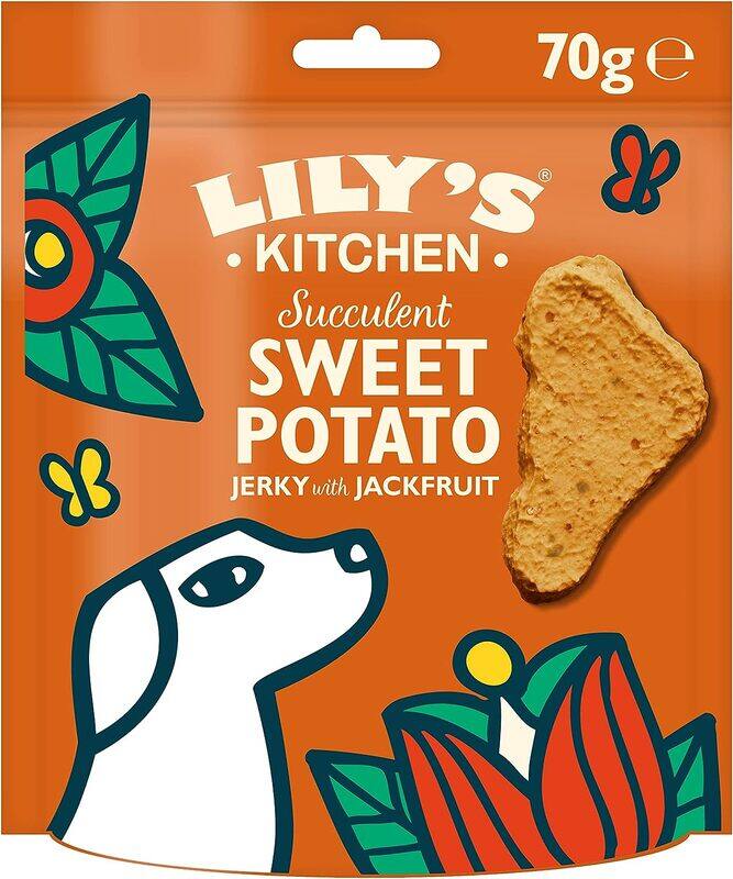 

Lily's Kitchen Succulent Sweet Potato & Jackfruit Jerky Dog Treats 70g