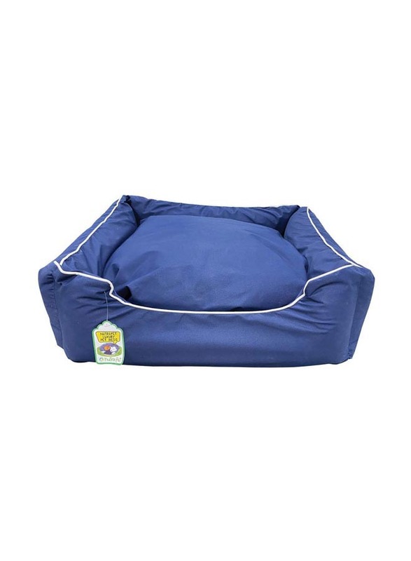 Nutrapet Lounger Bed, Small, Navy Blue
