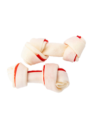 Vadigran White Knotted Mixcolor Chewing Bone, 11.25cm, 150g