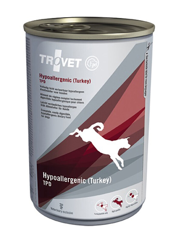 

Trovet Hypoallergenic Turkey Dog Wet Food, 400g