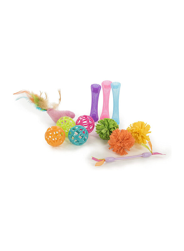 

Smartykat Smarty Stash Cat Toy, 13 Pieces, Multicolour
