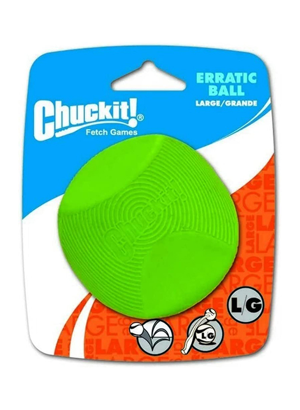 Petmate Chuckit! Erratic Ball, Large, Green