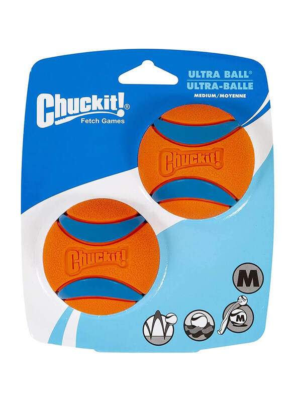 

Petmate Chuckit! Ultra Ball, 2 Pieces, Medium, Orange