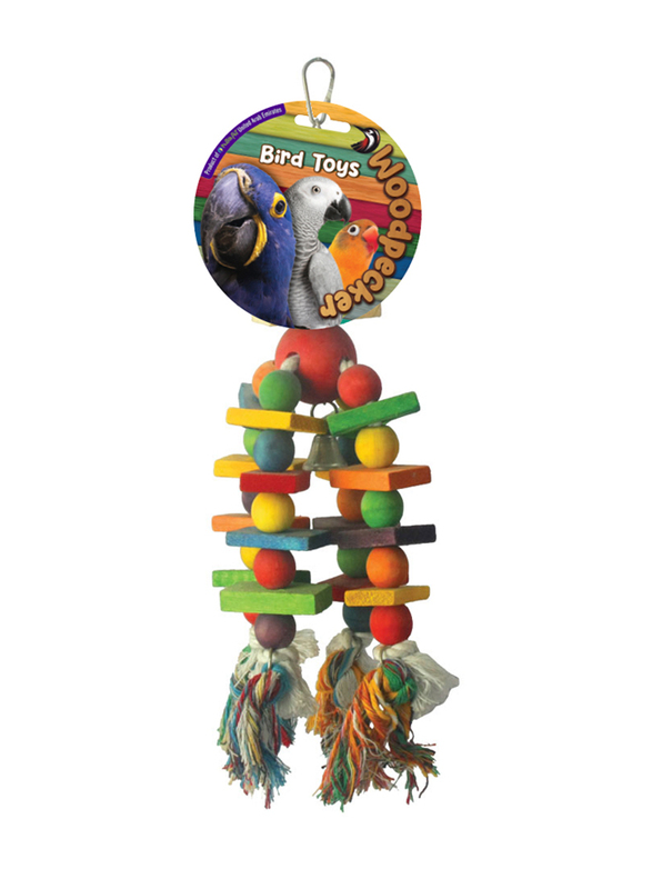 Woodpecker 35cm Classique Bird Toy, Multicolour