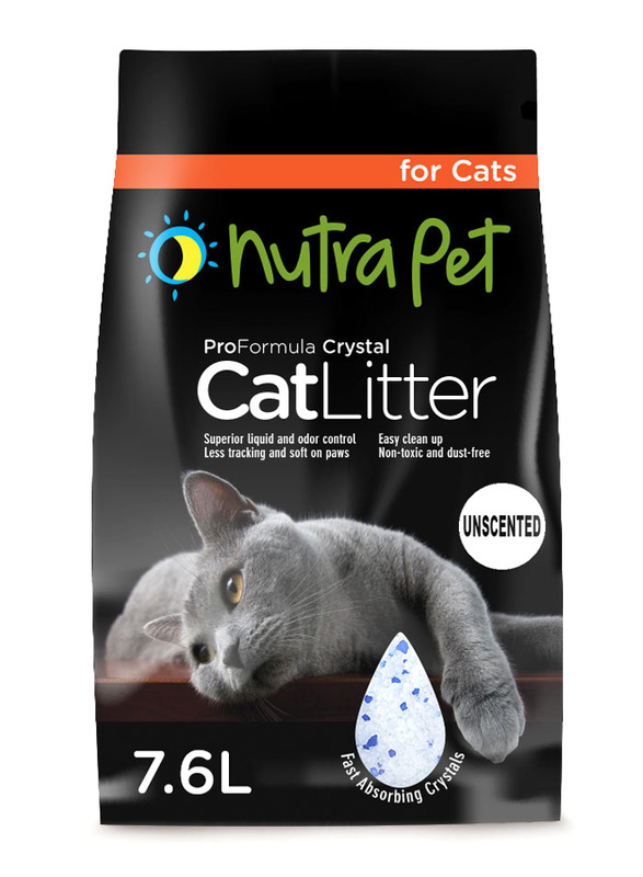 Nutra Pet Cat Litter Silica Gel, 7.6 Liter, White