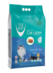 Van Cat Marsilla Soap Perfumed Bentonite Clumping Cat Litter, 10kg, White