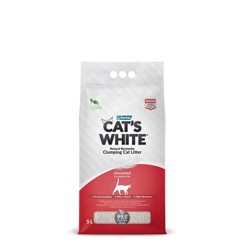 

Cat's White Clumping Cat Litter, 5 Liters, Natural