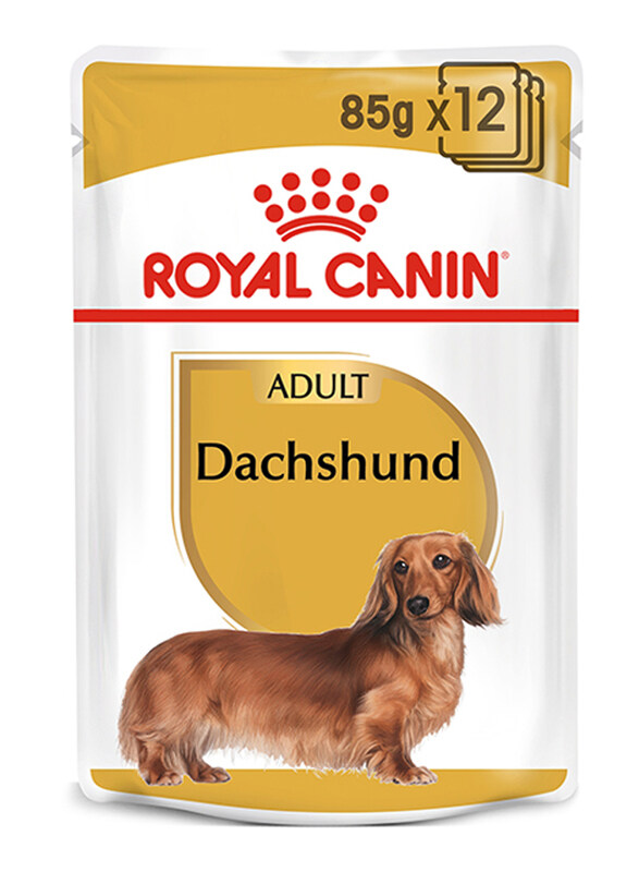 

Royal Canin Breed Health Nutrition Dachshund Adult Dog Wet Food, 12 x 85g