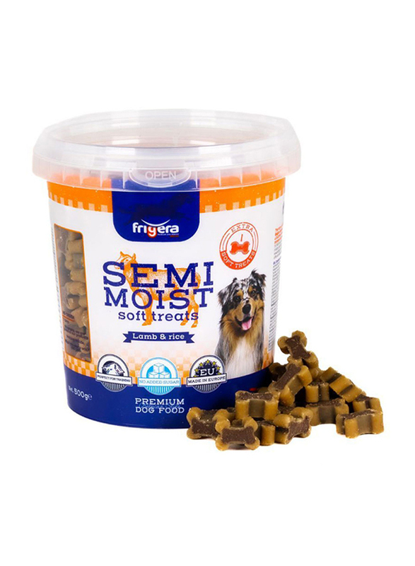 Frigera Semi-Moist Soft Treats Lamb & Rice Dog Dry Food, 500g
