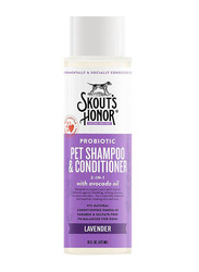 Skout's Honor Pet Probiotic Lavender Shampoo Plus Conditioner, 473ml, White