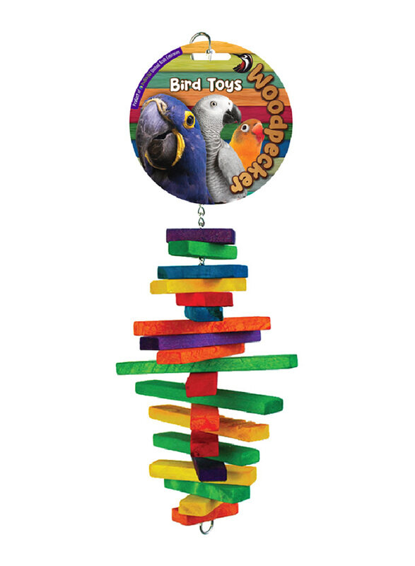 

Woodpecker 40 x 15cm Twist N Treat Bird Toy, Multicolour