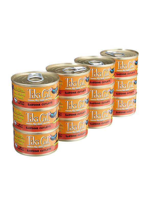 

Tiki Cat Grill Wet Cat Food Tahitian Grill Sardine - 2.8 oz. can
