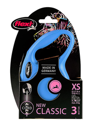 Flexi New Classic Cord Leash, Extra Small, 3m, Blue