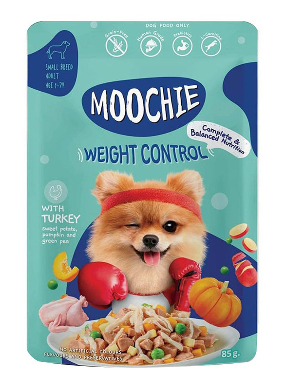 

Moochie Weight Control Casserole with Turkey Dog Wet Food, 12 x 85g