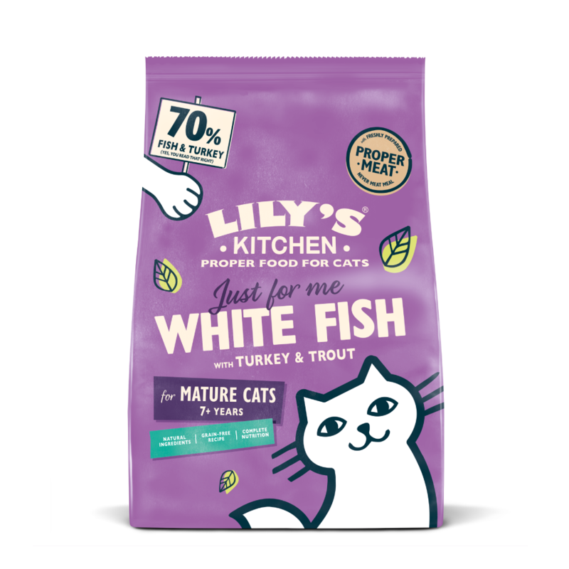 

Lily's Kitchen Senior Recipe White Fish w/ Turkey & Trout (2Kg)