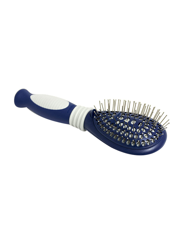 Four Paws Self Cleaning Pin Dog Brush, Blue