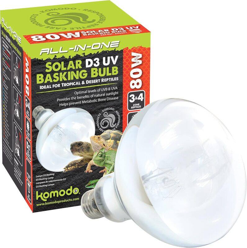 

Komodo Solar D3 UV Basking Bulb 80W