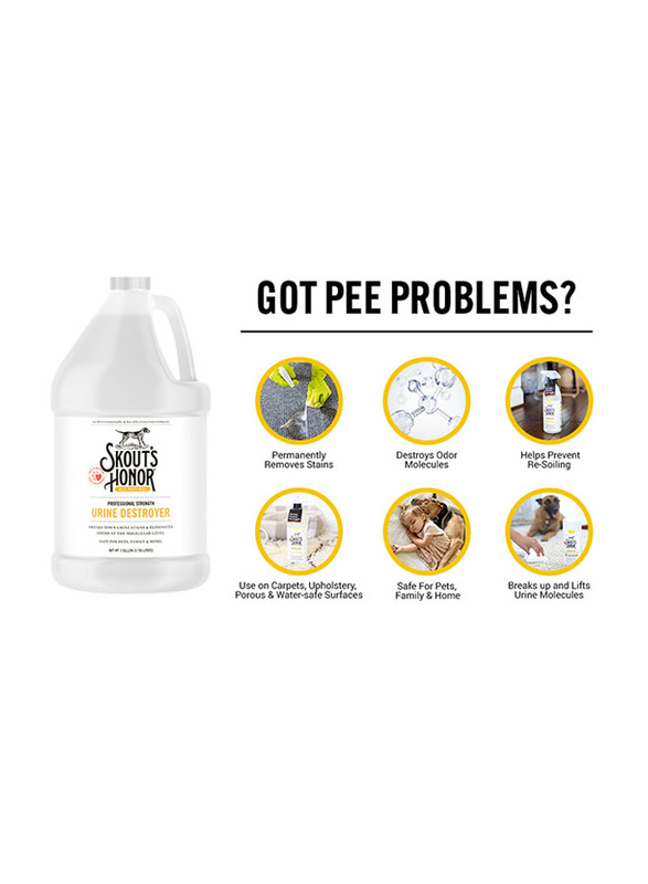 Skout's Honor Pet Professional Strength Urine Destroyer, 3785ml, White
