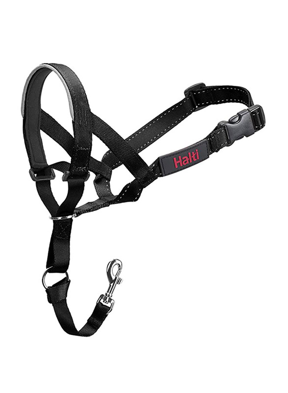 Halti Nylon Headcollar for Dogs, Size 3, Black