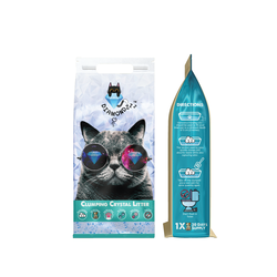 NutraPet Diamondzzz Clumping Cat Litter Silica Gel, 2.7kg, Unscented