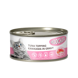 Moochie Tuna Topping Kanikama Adult Cat Can Wet Food, 85g