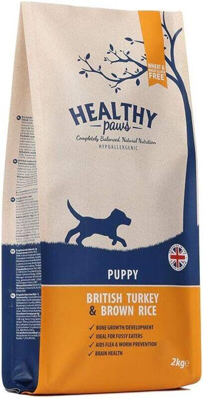 

Healthy Paws British Turkey & Brown Rice Puppy 2kg