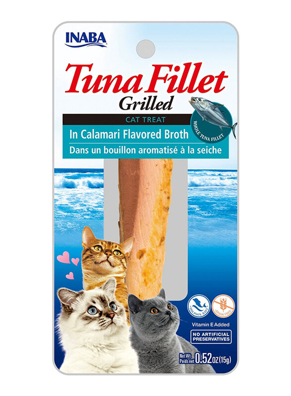 

Inaba Grilled Tuna Fillet in Calamari Flavoured Broth Cat Wet Food, 15g