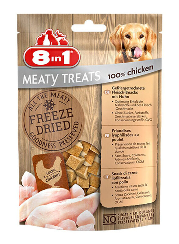 

8 in 1 Freeze Dried Chicken Treats Dog Dry Food, 50g