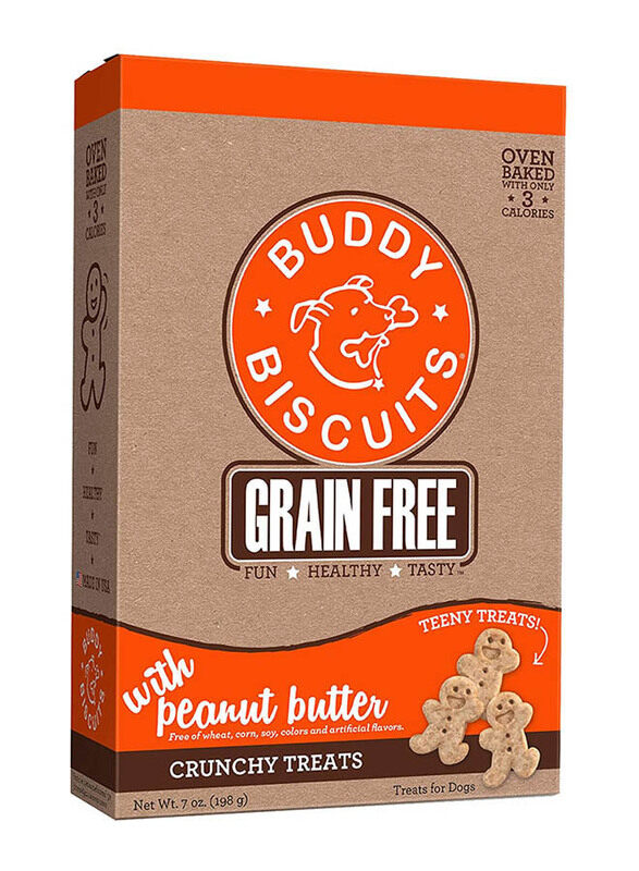 

Buddy Biscuits Grain Free Teeny Crunchy Treats with Peanut Butter Dry Dog Food, 198g