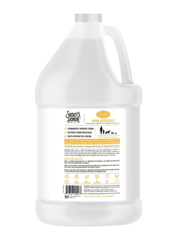 Skout's Honor Pet Professional Strength Urine Destroyer, 3785ml, White