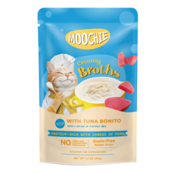 Moochie Creamy Broth With Tuna Bonito Kitten Pouch Wet Food, 40g