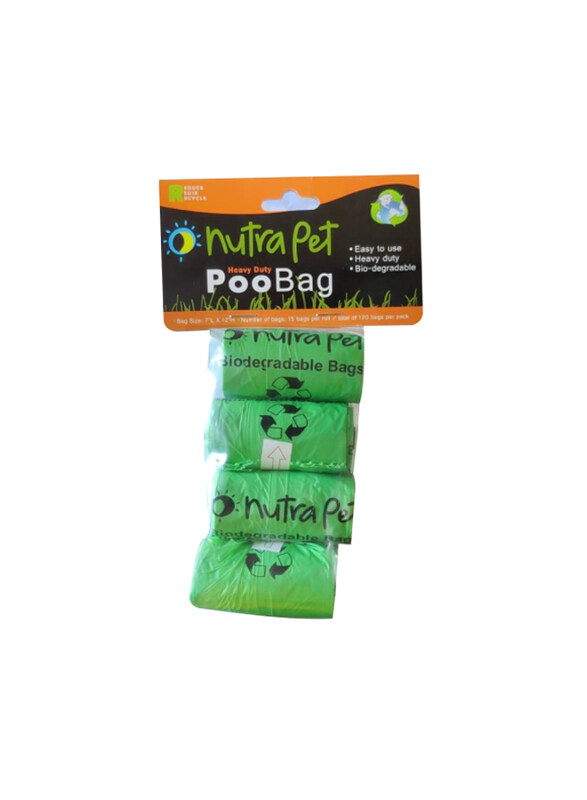 

Nutra Pet Dog Poo Bags with Header Card, 8 Rolls, Green