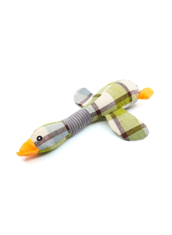 Plush Pet Wild Goose Hunt Dog Toy, Multicolour