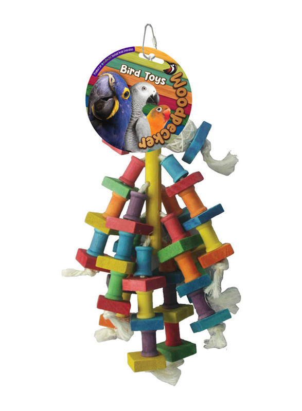 Woodpecker 40 x 15cm The Flute Bird Toy, Multicolour