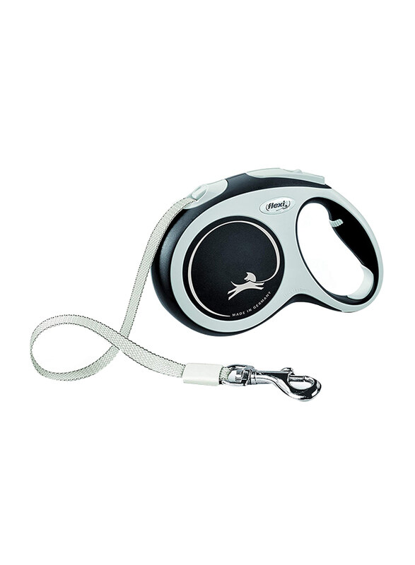 

Flexi Comfort L Strap Tape Retractable Safety Dogs Leash, 5m, Black