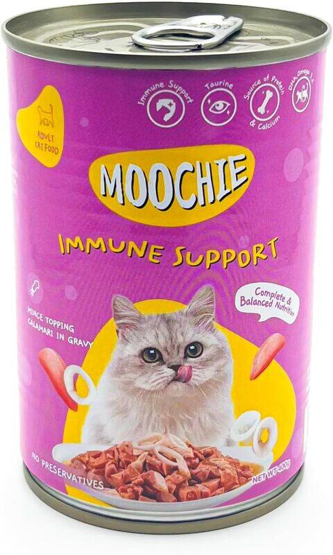 

Moochie Mince With Calamari Cat Wet Food Can 400g-Pack of 6