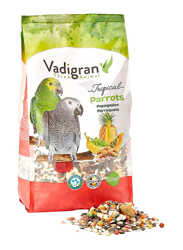 

Vadigran Parrot Tropical Mix Fruits Dry Bird Food, 2.5kg