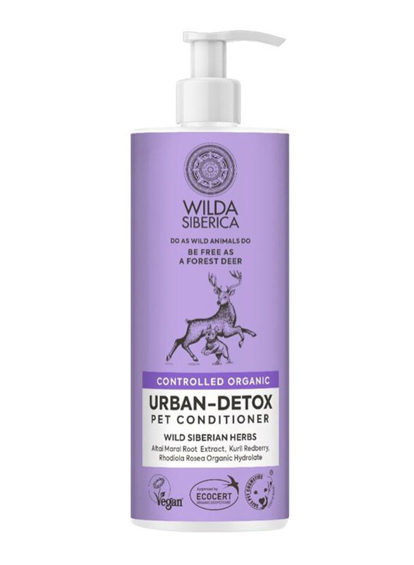 

Wilda Siberica Controlled Organic Natural & Vegan Urban-Detox Pet Conditioner, 400ml, Purple