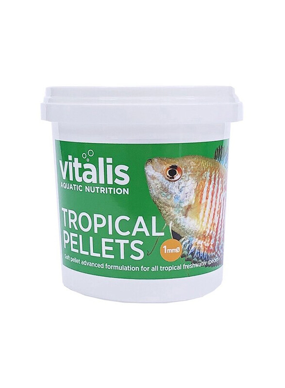 

Vitalis Tropical Pellets Fish Dry Food, 1mm, Extra Small, 70g