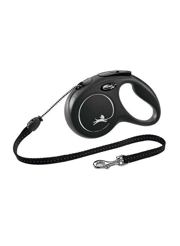 

Flexi Classic Tape Retractable Safety Dogs Leash, Medium, 5m, Black