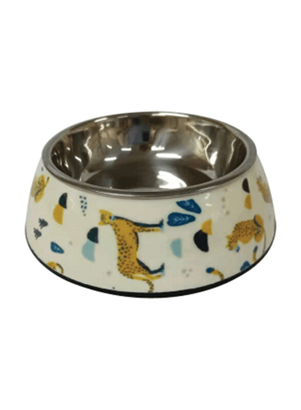 

Nutrapet Applique Melamine Round Bowl, Medium, Camel White