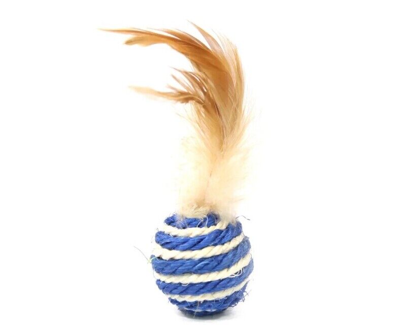 

Nutrapet Wild Catz Rowdy Balls Sisal, Feature Cat Toy - Multicolors - 1pc