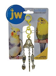 JW Pet Company Activitoy Fork, Knife and Spoon Bird Toy, Small, Assorted Colours