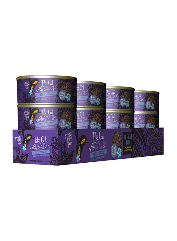 

Tiki Cat After Dark Pat Wet Cat Food Rabbit - 3 oz.