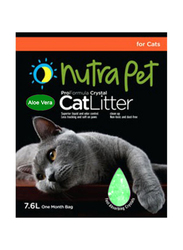 Nutrapet Aloe Vera Scented Cat Litter Silica Gel, 16L, Black