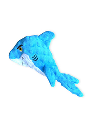 Plush Pet Shark Dog Toy, Blue